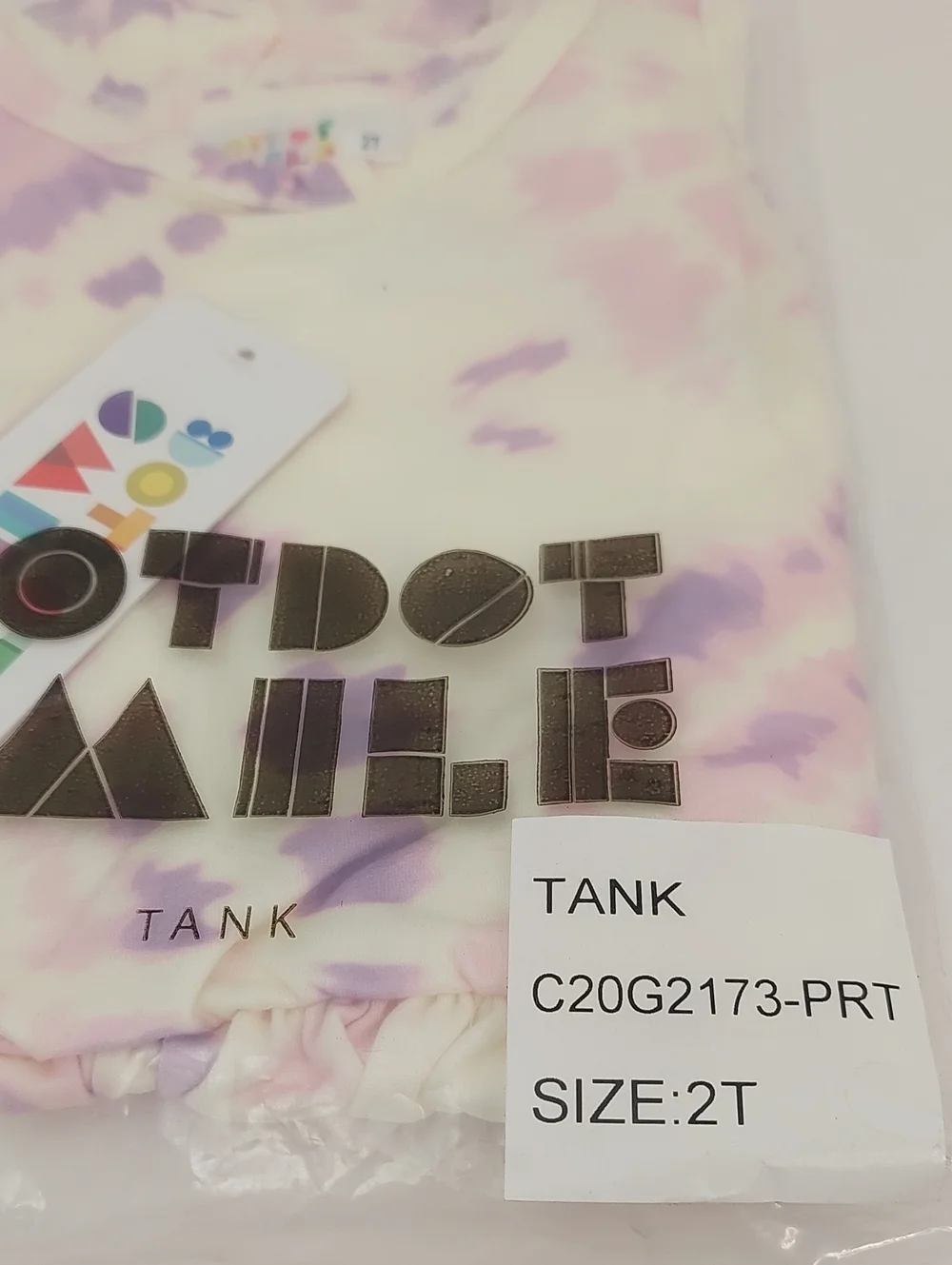 Dot Dot Smile Girls Dress Size 2T Lavender Dream Tie-Dye Tank Twirl Spin